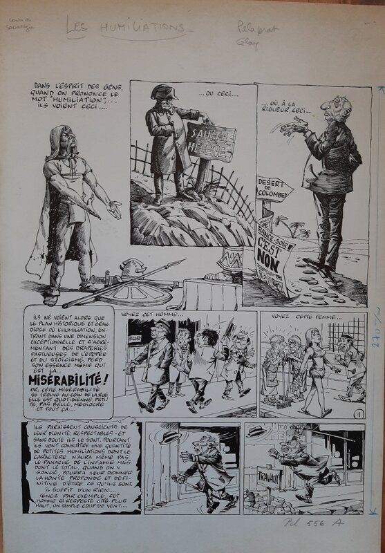 Les humiliations par Peter Glay, Pélaprat - Planche originale