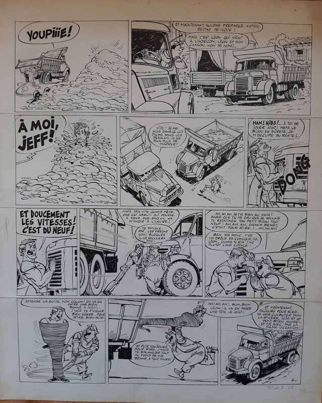 Peter Glay, Jeff poilour et Jojo molette - Comic Strip