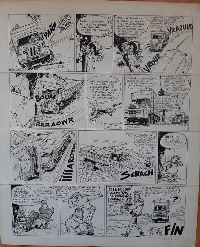 Peter Glay, Jeff poilour et Jojo molette - Comic Strip