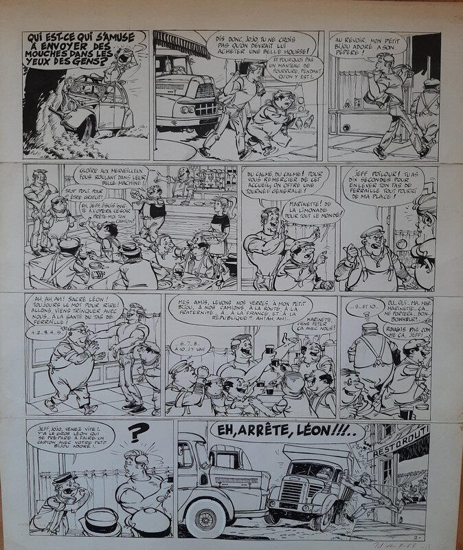 Peter Glay, Jeff poilour et Jojo molette - Comic Strip