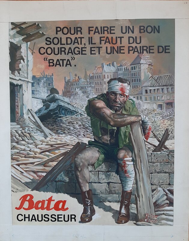 Publicité de guerre par Peter Glay - Planche originale