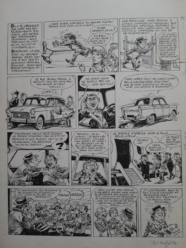 Peter Glay, Tests pour passagers - Comic Strip