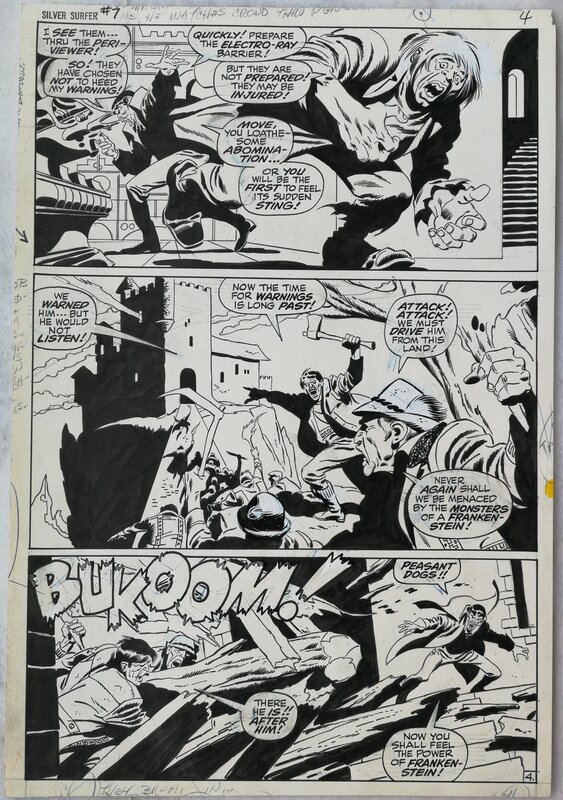 John Buscema, Sal Buscema, Silver Surfer 7 page 4 - Comic Strip