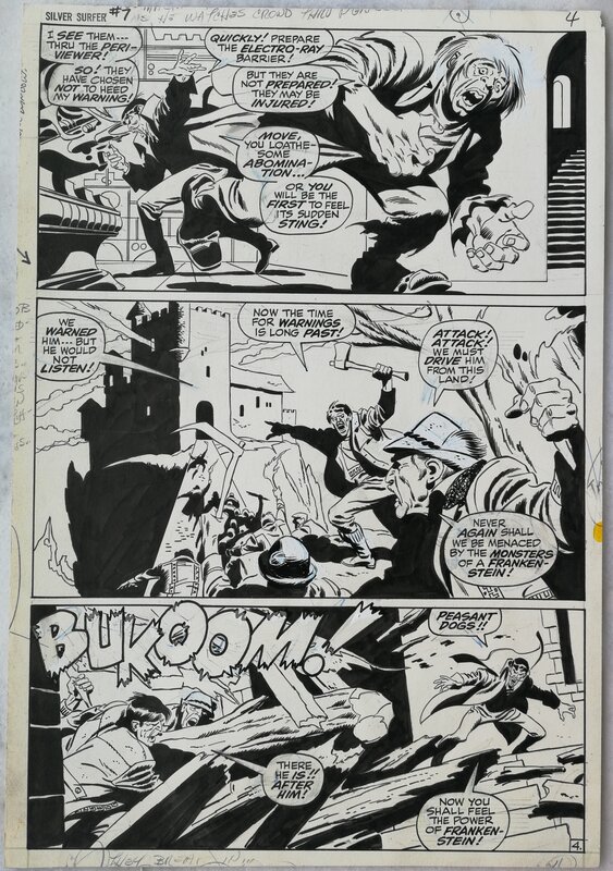 John Buscema, Sal Buscema, Silver Surfer 7 page 4 - Planche originale