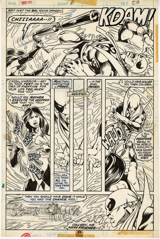 John BYRNE - IRON FIST #6 PAGE 23 - Comic Strip