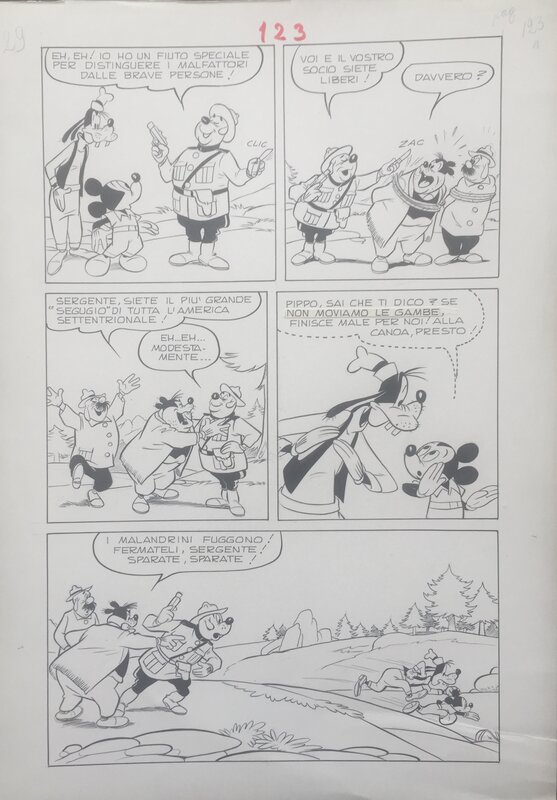 Mickey par Giuseppe Perego, Gian Giacomo Dalmasso, Walt Disney - Planche originale