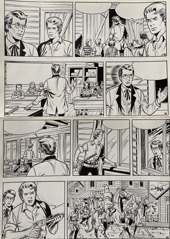 Studio Vandersteen, Bessy nr 109 / p22 / 85-88 : De schoolmeester - Comic Strip