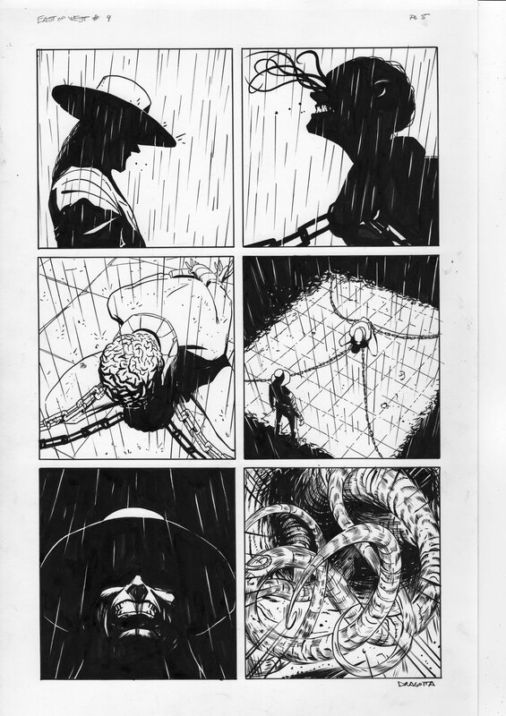 Nick Dragotta, East of West issue 9 page 5 - Planche originale