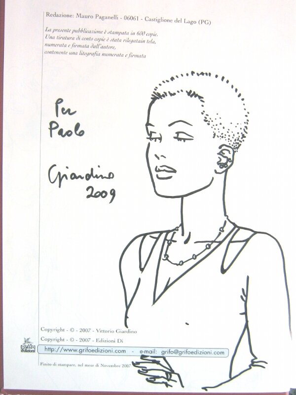 Femme by Vittorio Giardino - Sketch