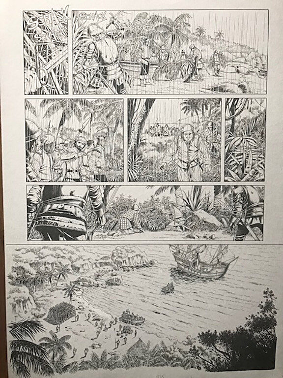 En vente - Jaime Caldéron, Les voies du seigneur - Planche originale