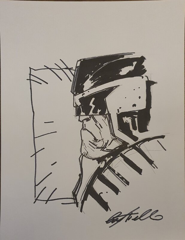 Judge Dredd by Marco Castiello - Sketch
