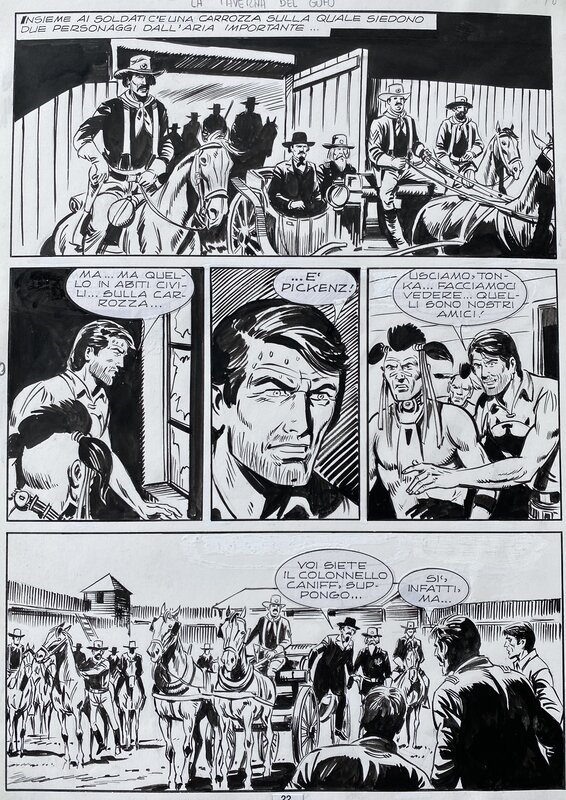 Franco Donatelli, Zagor La taverna del gufo 208 - Planche originale