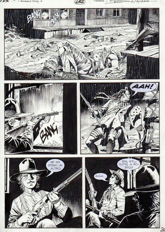 Maurizio Dotti, Tito Faraci, Tex n°663 - Ghost town planche 132 (Bonelli) - Comic Strip