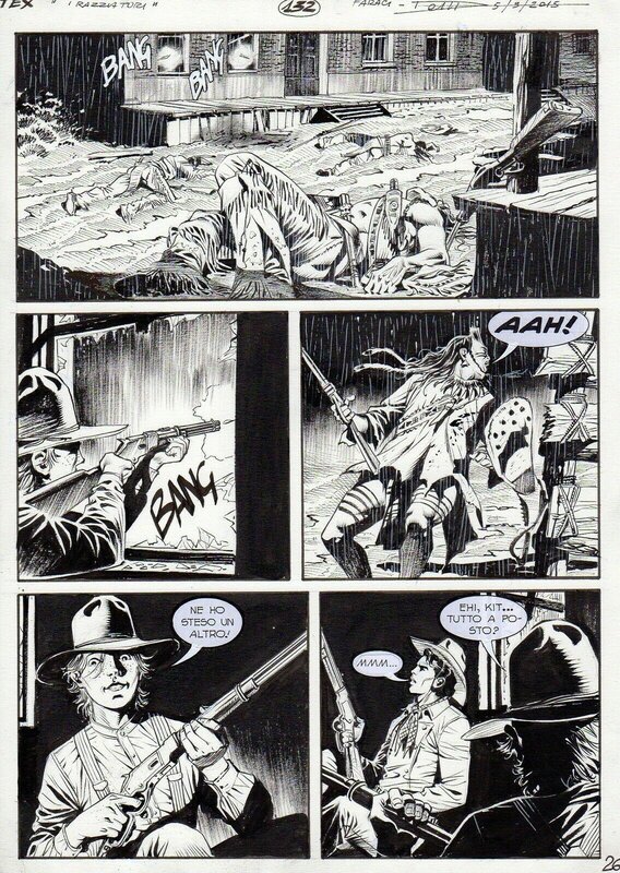 Maurizio Dotti, Tito Faraci, Tex n°663 - Ghost town planche 132 (Bonelli) - Planche originale