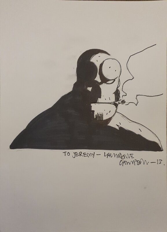 Hellboy by Laurence Campbell - Sketch