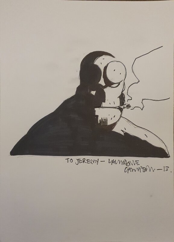 Hellboy par Laurence Campbell - Dédicace