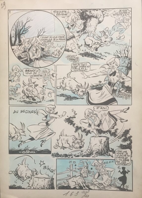 Eva par Claude Marin - Planche originale