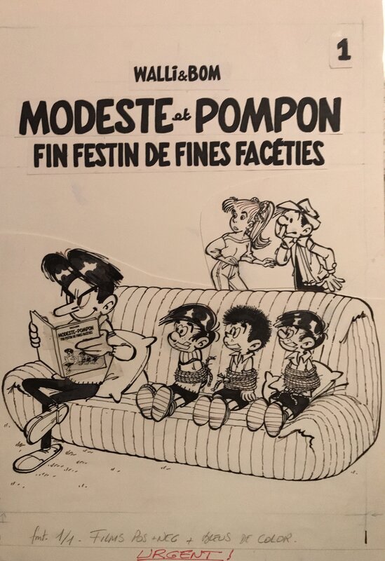 Walli, Modeste & Pompon - Fin Festin De Fines Facéties - Couverture originale
