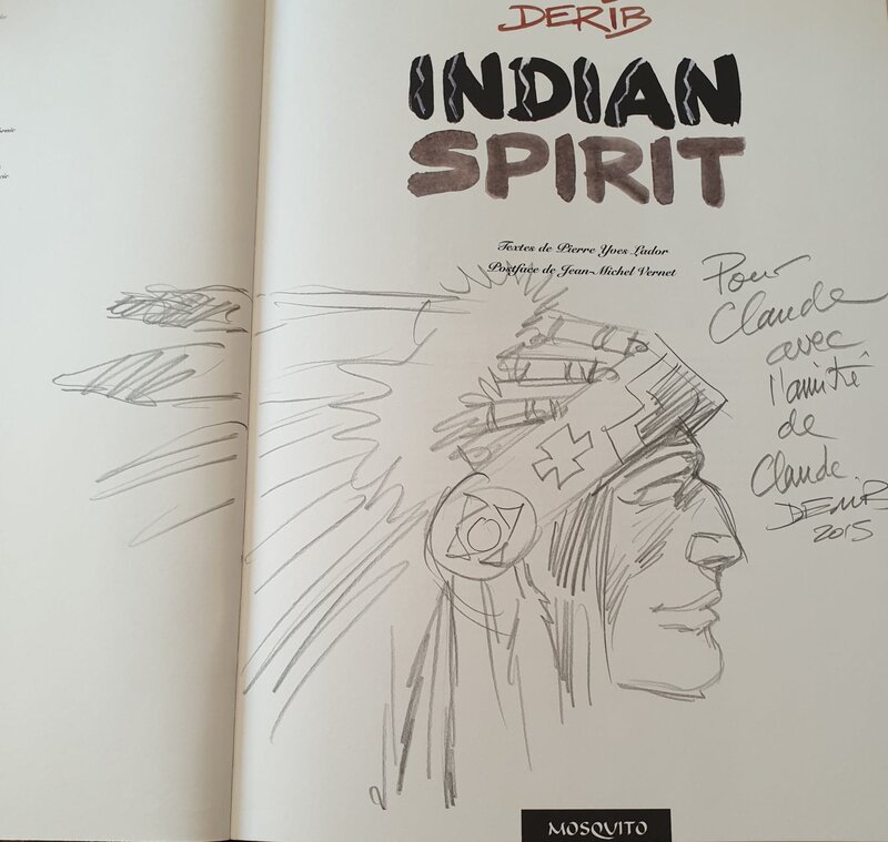 Derib, Dédicace dans Indian Spirit - Dédicace