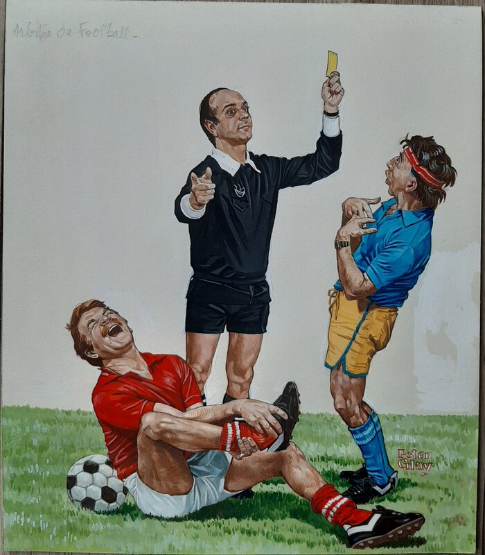 Arbitre de football par Peter Glay - Planche originale