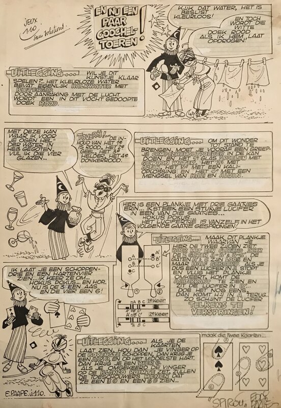 Eddy Paape, Glai & Mowgli - Spirou - Comic Strip