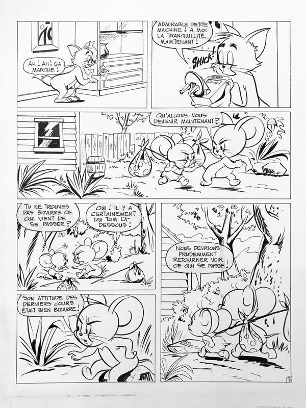 Tom et Jerry par ? - Planche originale