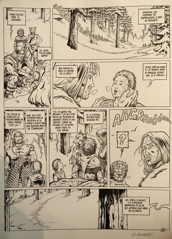 Traîne - Ténèbres - Christian Verhaeghe - Planche originale