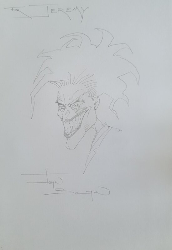 Joker par John Bolton - Dédicace