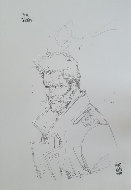 John Constantine by Giuseppe Camuncoli - Sketch