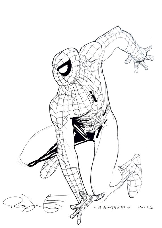 Spiderman par Rick Leonardi - Dédicace