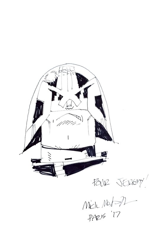 Judge Dredd by Mike McMahon - Sketch