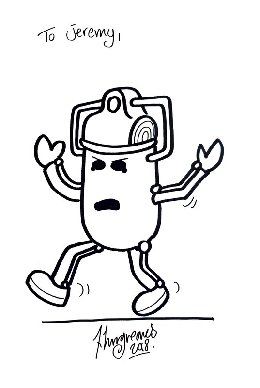 Monsieur Cyberman par Adam Hargreaves - Dédicace