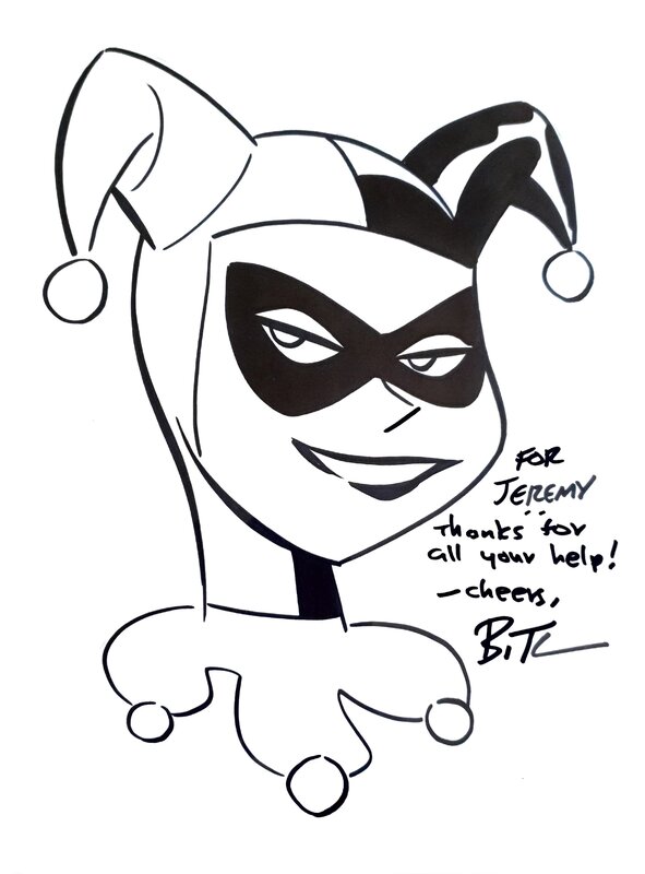 Harley Quinn by Bruce Timm - Sketch