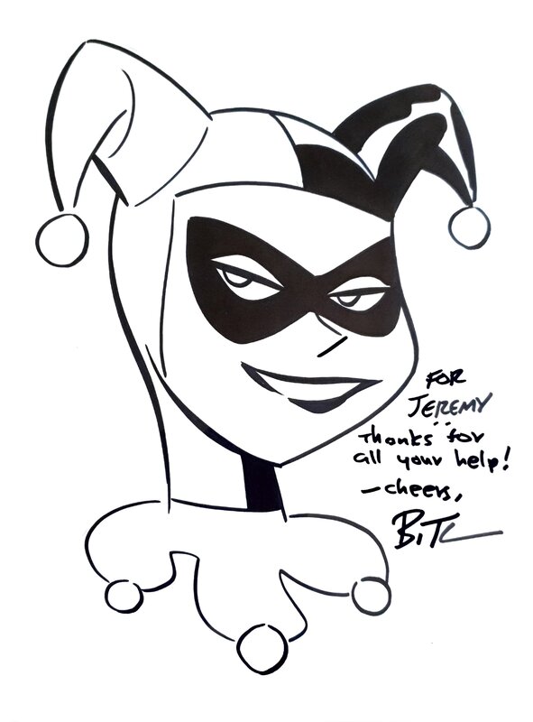 Harley Quinn par Bruce Timm - Dédicace