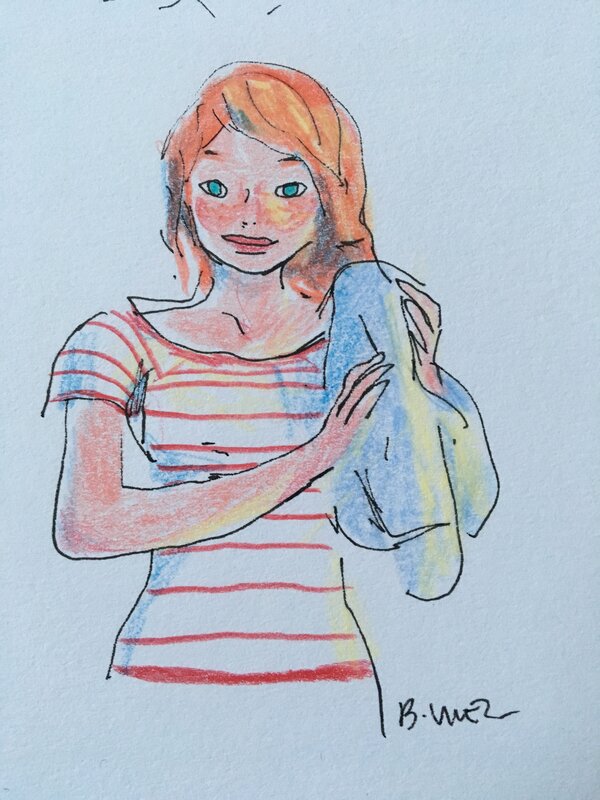 Bastien Vivès, Dans mes yeux - dos de couverture - Œuvre originale