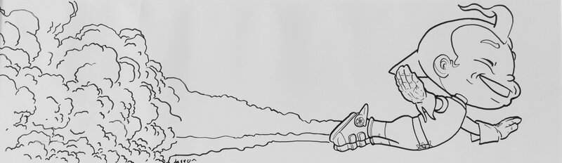 Geof Darrow - The Big Guy and Rusty the Boy Robot - Illustration originale