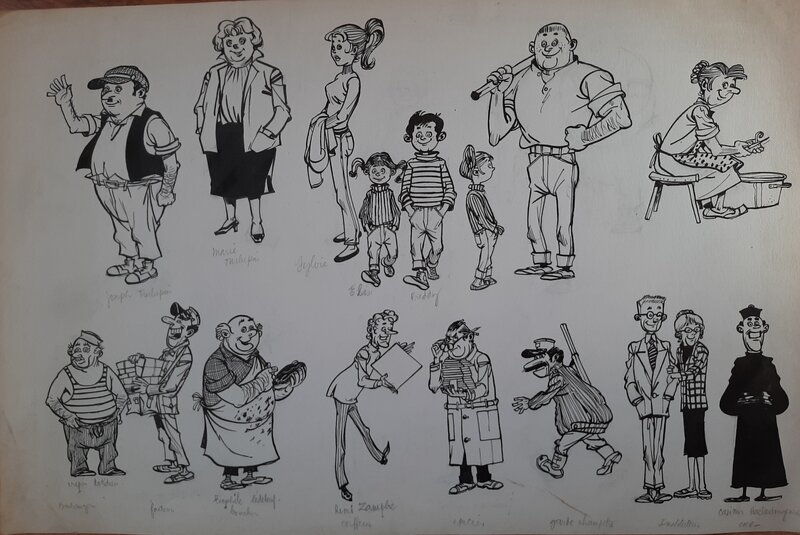 Peter Glay, Croquis famille Turlupin - Comic Strip