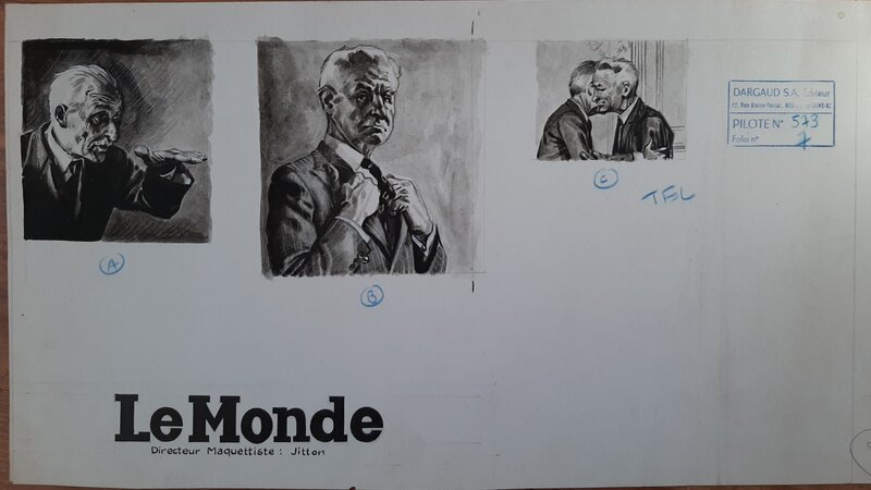 Peter Glay, Planche pour Pilote 573 - Comic Strip