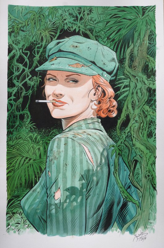 Fiona Flanagan par François Miville-Deschênes - Illustration originale