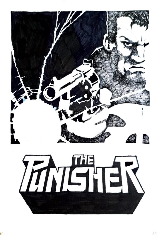 The Punisher by Pierre Alran - Original art