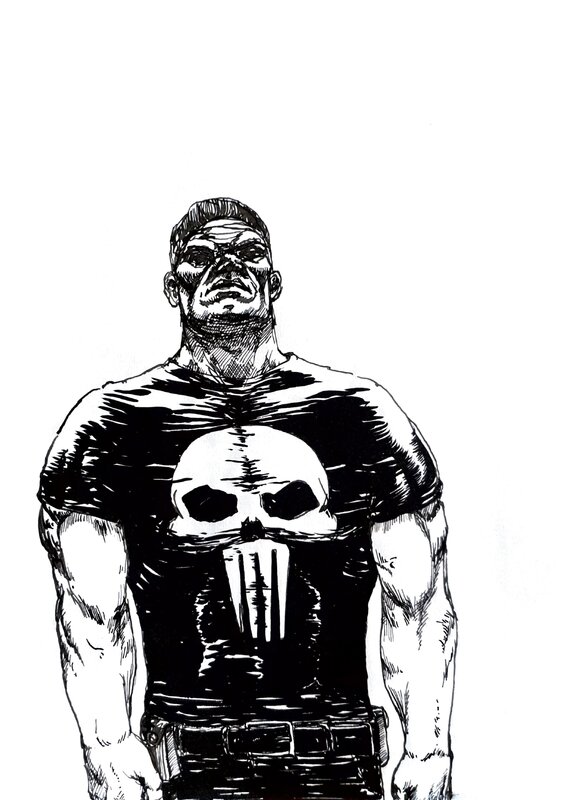 The Punisher par Florent Fortin - Dédicace