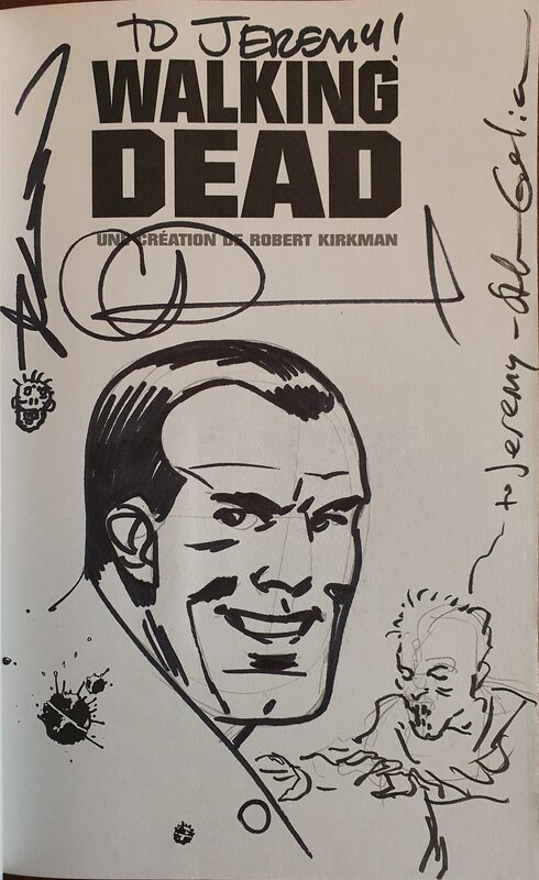 Negan par Charlie Adlard, Robert Kirkman, Stefano Gaudiano - Dédicace