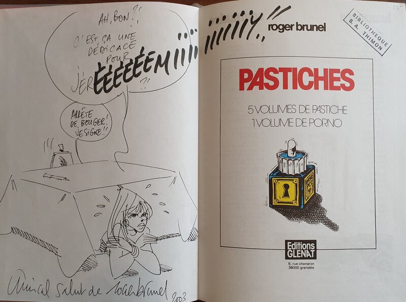 Pastiches par Roger Brunel - Dédicace