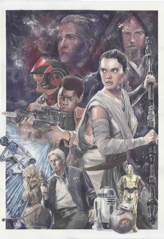 Star Wars by Daniel Azconegui - Original Illustration