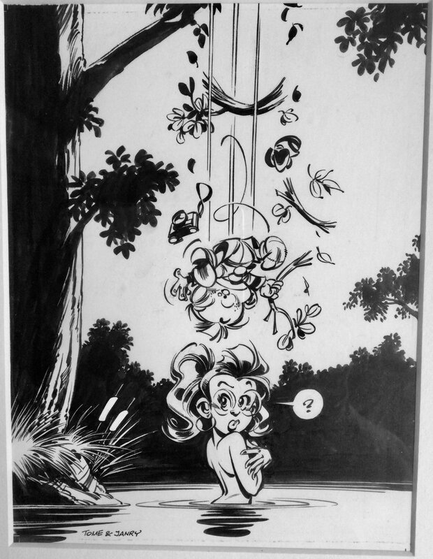 Tome & Janry / Petit Spirou - Illustration originale