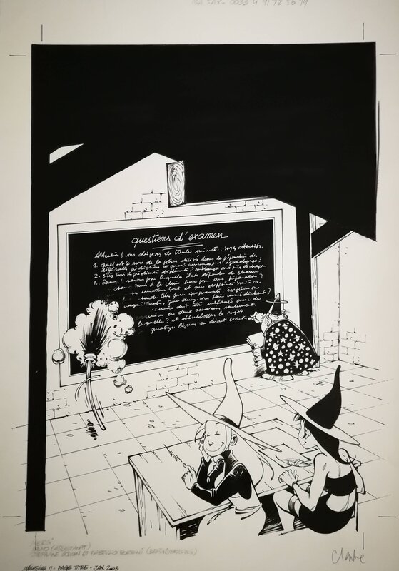 Clarke Mélusine tome 11 page titre - Illustration originale