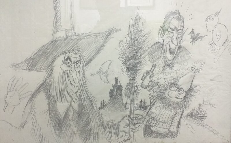 Halloween Sorcière & Dracula by Jean-François De Marchin - Original art
