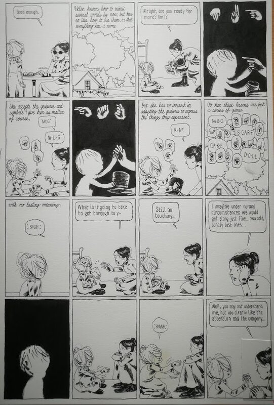 Lambert Joseph - Annie Sullivan & Hellen Keller planche - Comic Strip