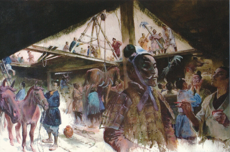 René Follet | 1992-1993 | Qin, de onsterfelijke keizer / Qin, l'empereur immortel - Original Illustration