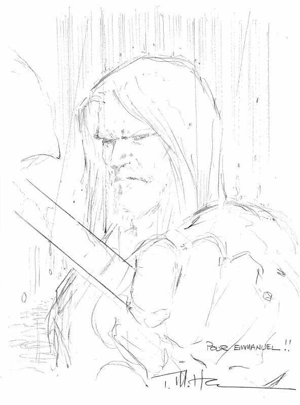 Trevor Hairsine, Dédicace Ultimate Thor - Sketch